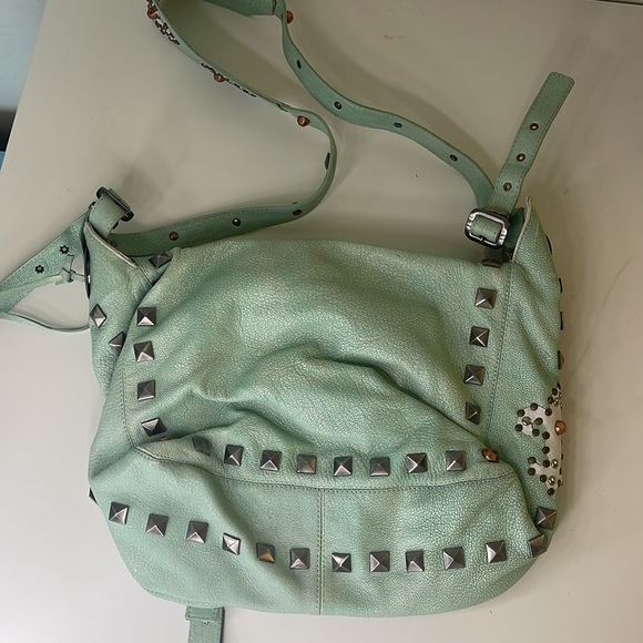 bridget shuster saints crossbody hand bag - Picture 4 of 5